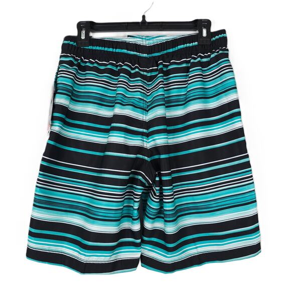 Speedo Men's Bondi Comfort Stretch Boardshort 20" Ceramic Black Stripe Small NWT - Picture 2 of 9